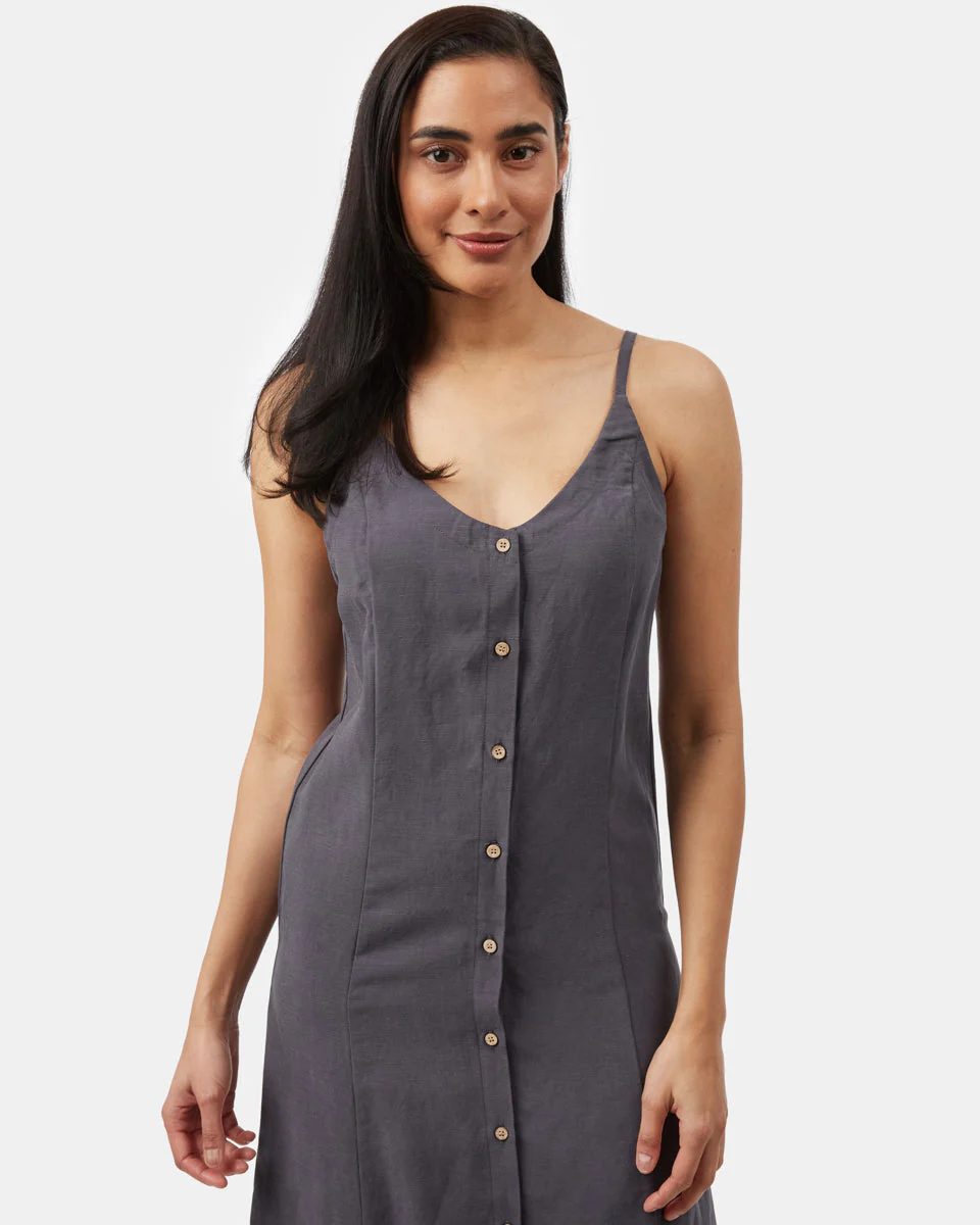 Button Front Linen Dress - Image 4