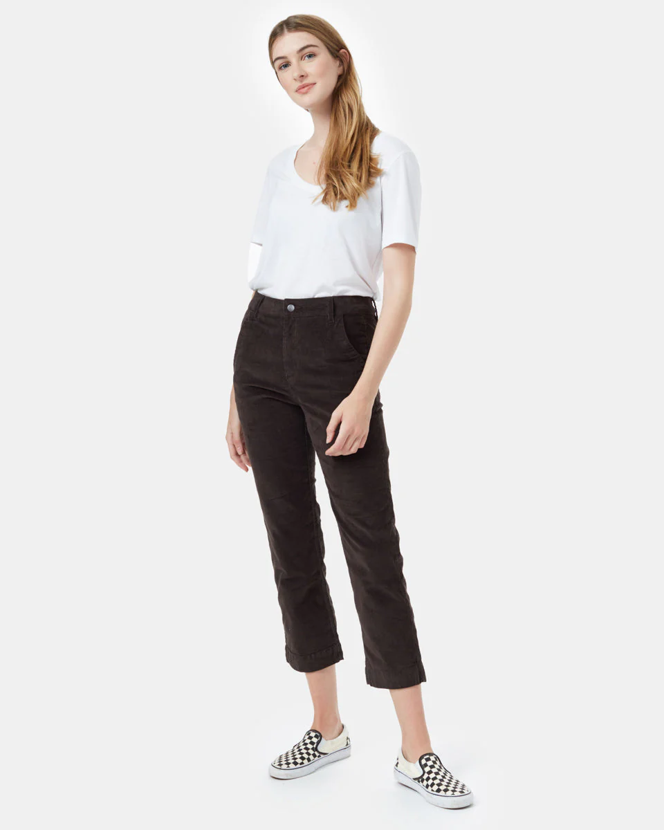 Corduroy Cropped Straight Leg Pant - Image 2