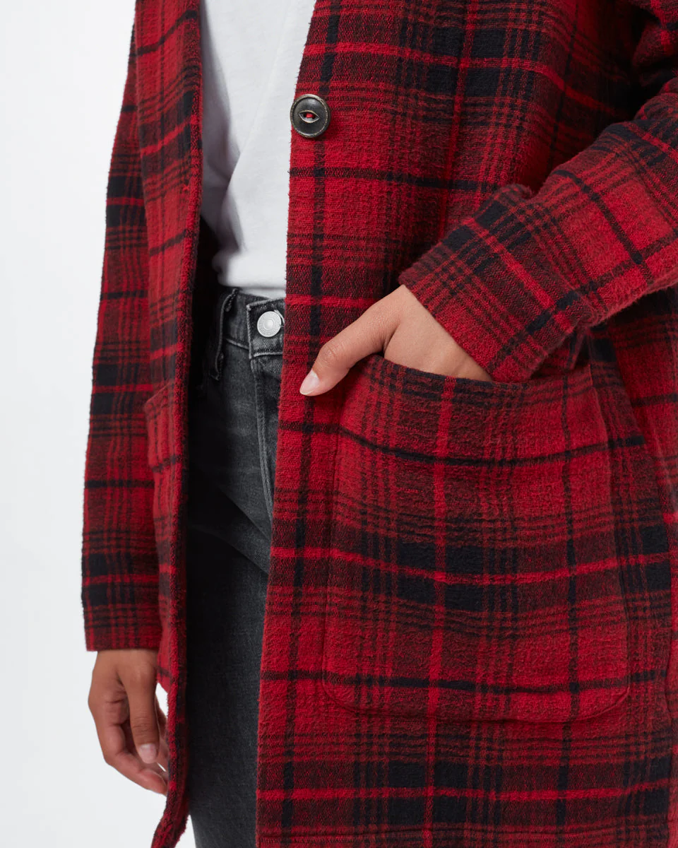 Flannel Cocoon Cardigan - Image 2