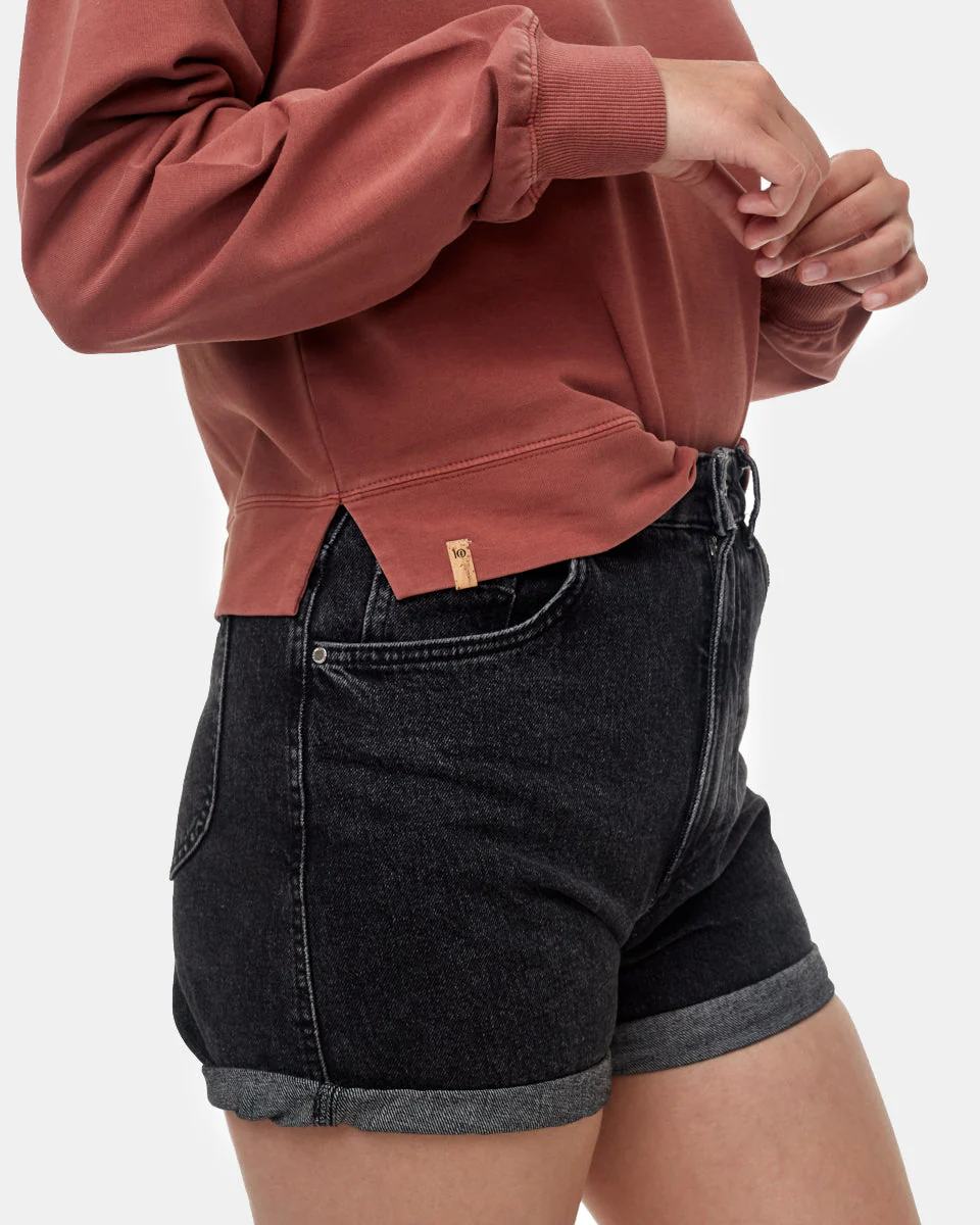 French Terry Cropped Hoodie - Image 3