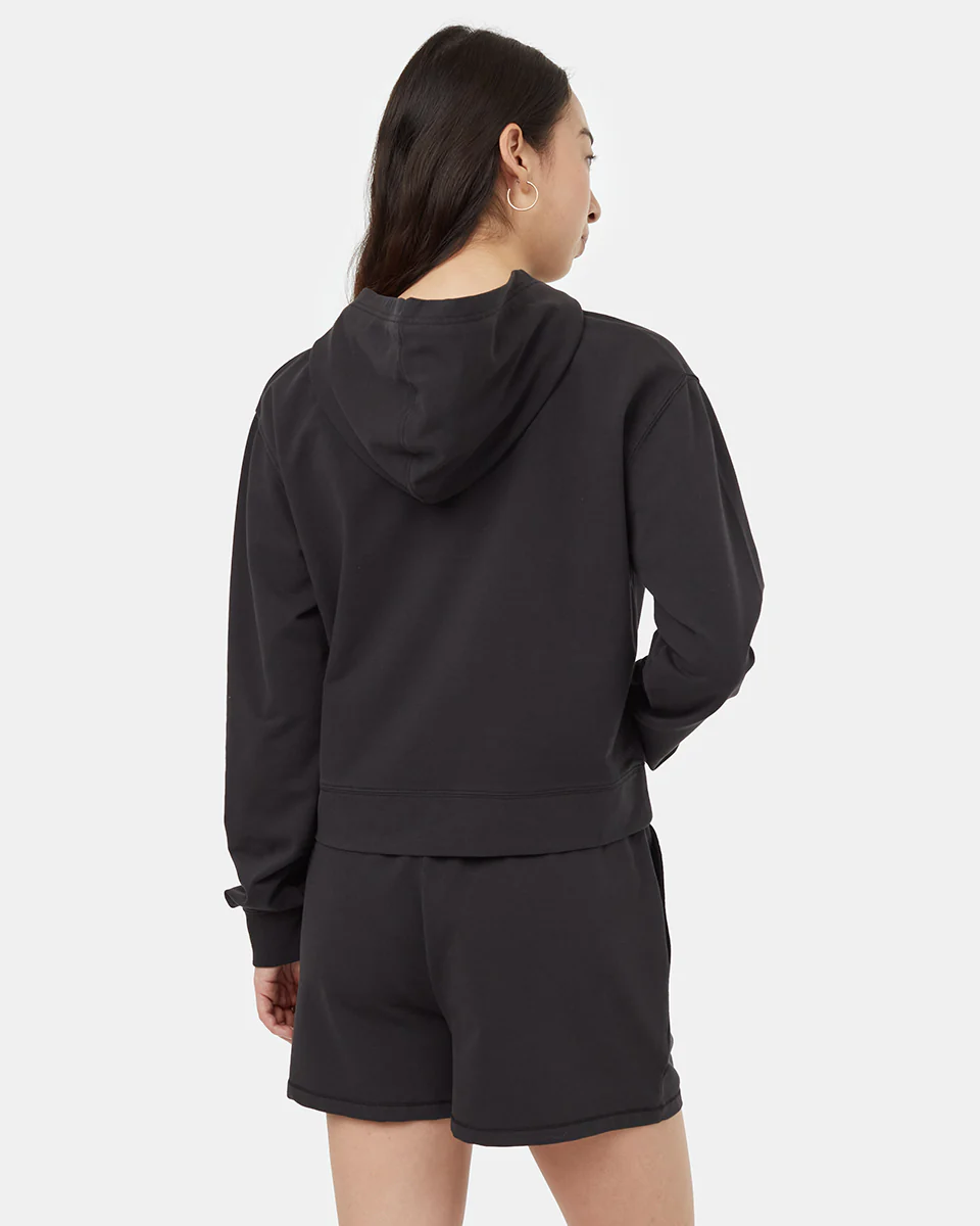 French Terry Cropped Hoodie - Image 3