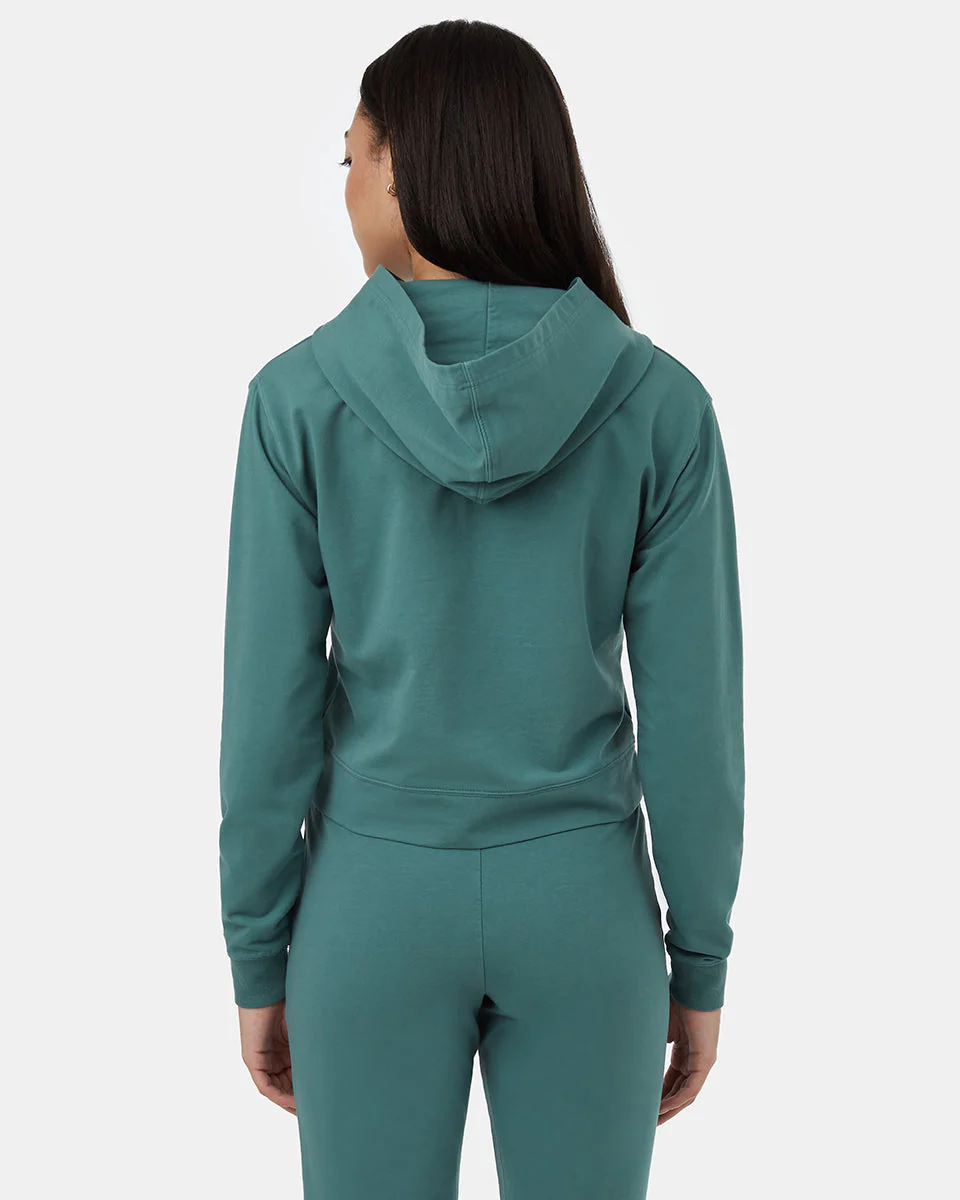 French Terry Cropped Hoodie - Image 3