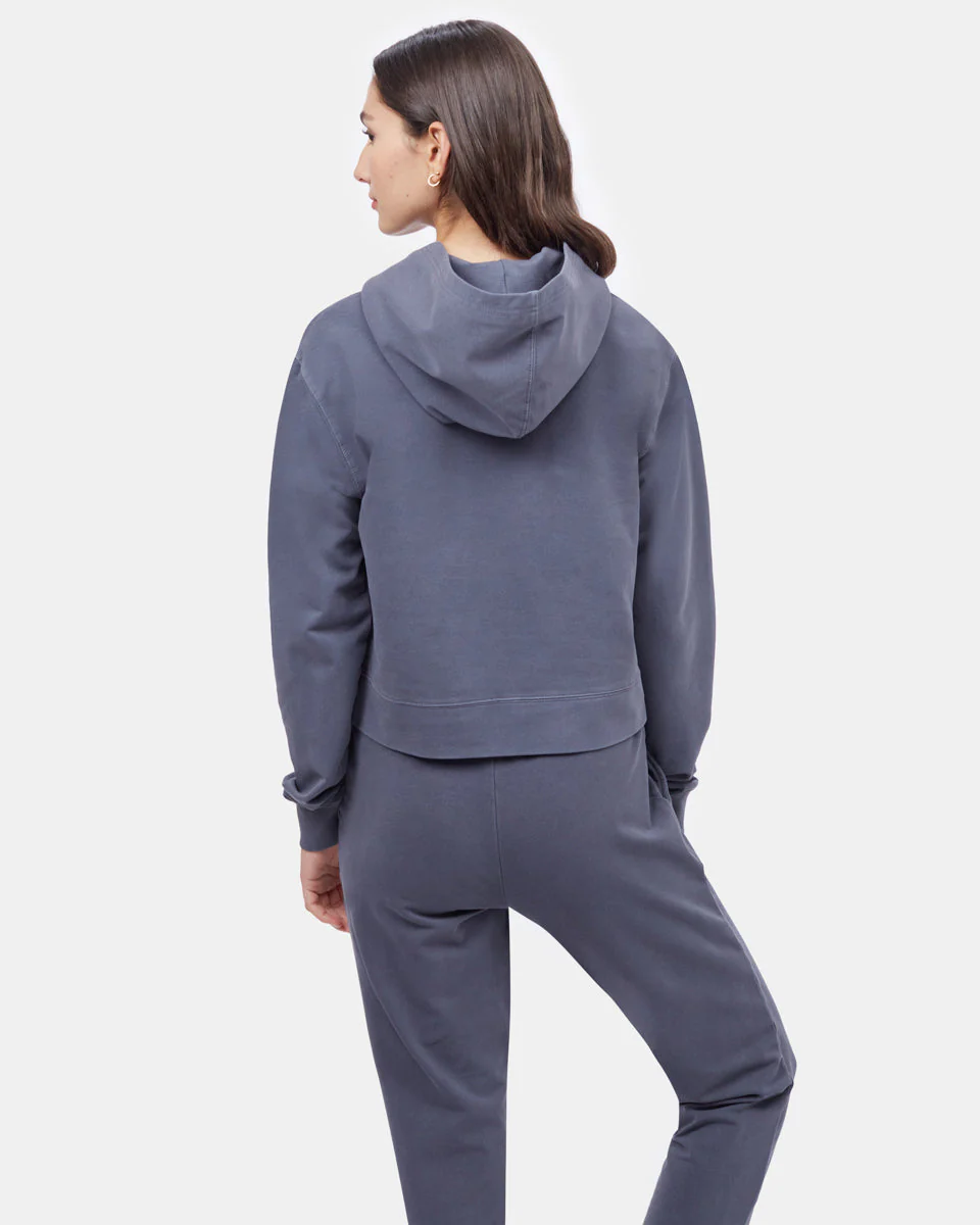 French Terry Cropped Hoodie - Image 4