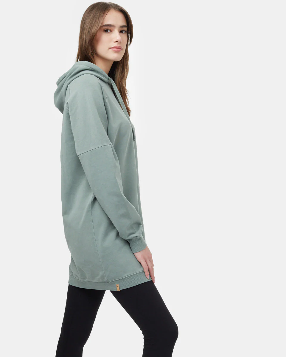 Oversized French Terry Hoodie Dress - Image 2