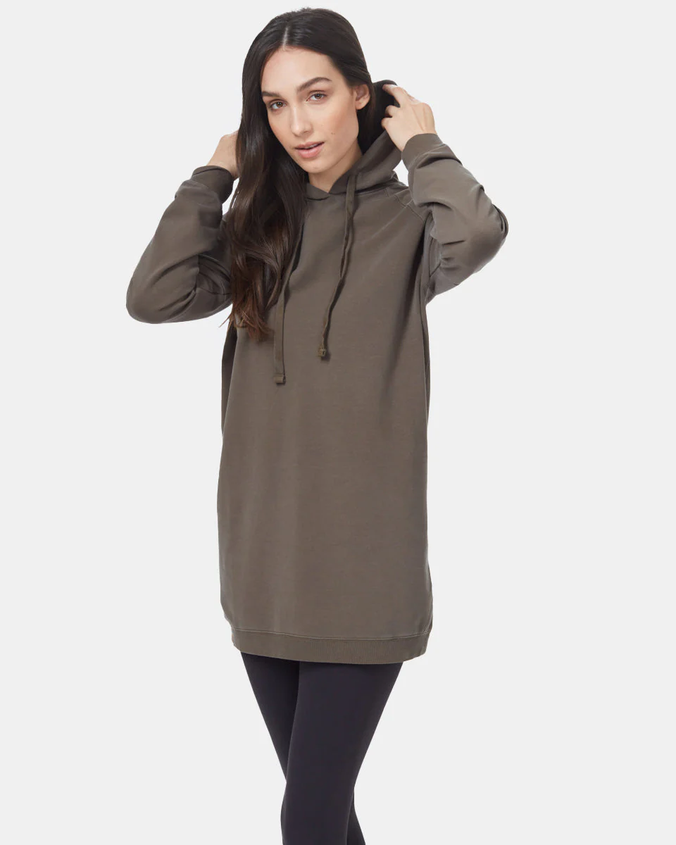 Oversized French Terry Hoodie Dress - Image 2