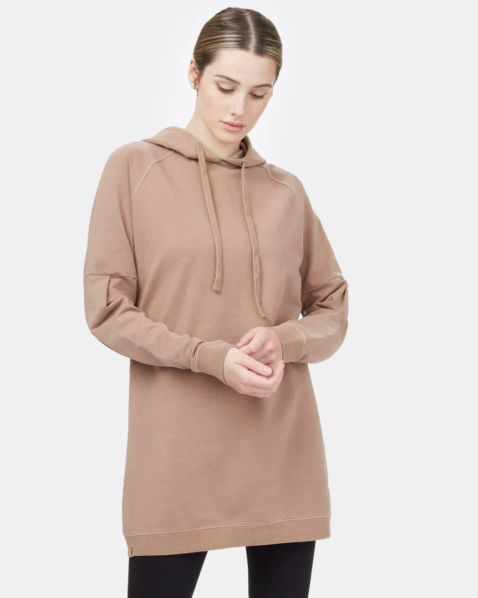 Oversized French Terry Hoodie Dress - Image 2