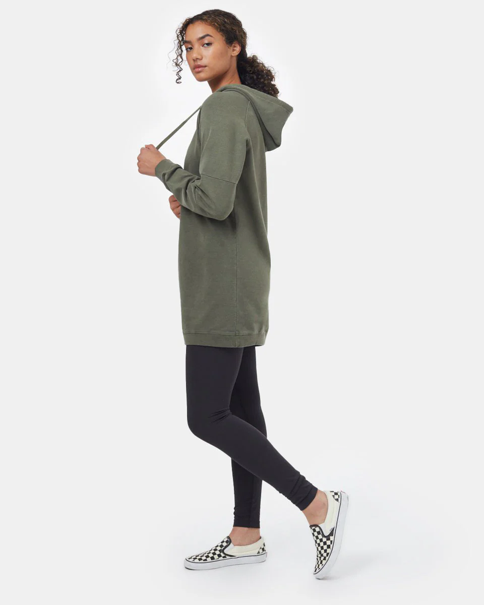 Oversized French Terry Hoodie Dress - Image 5