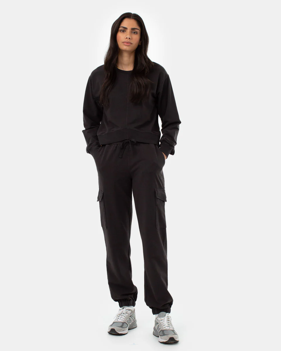 French Terry V Hem Crew - Image 2