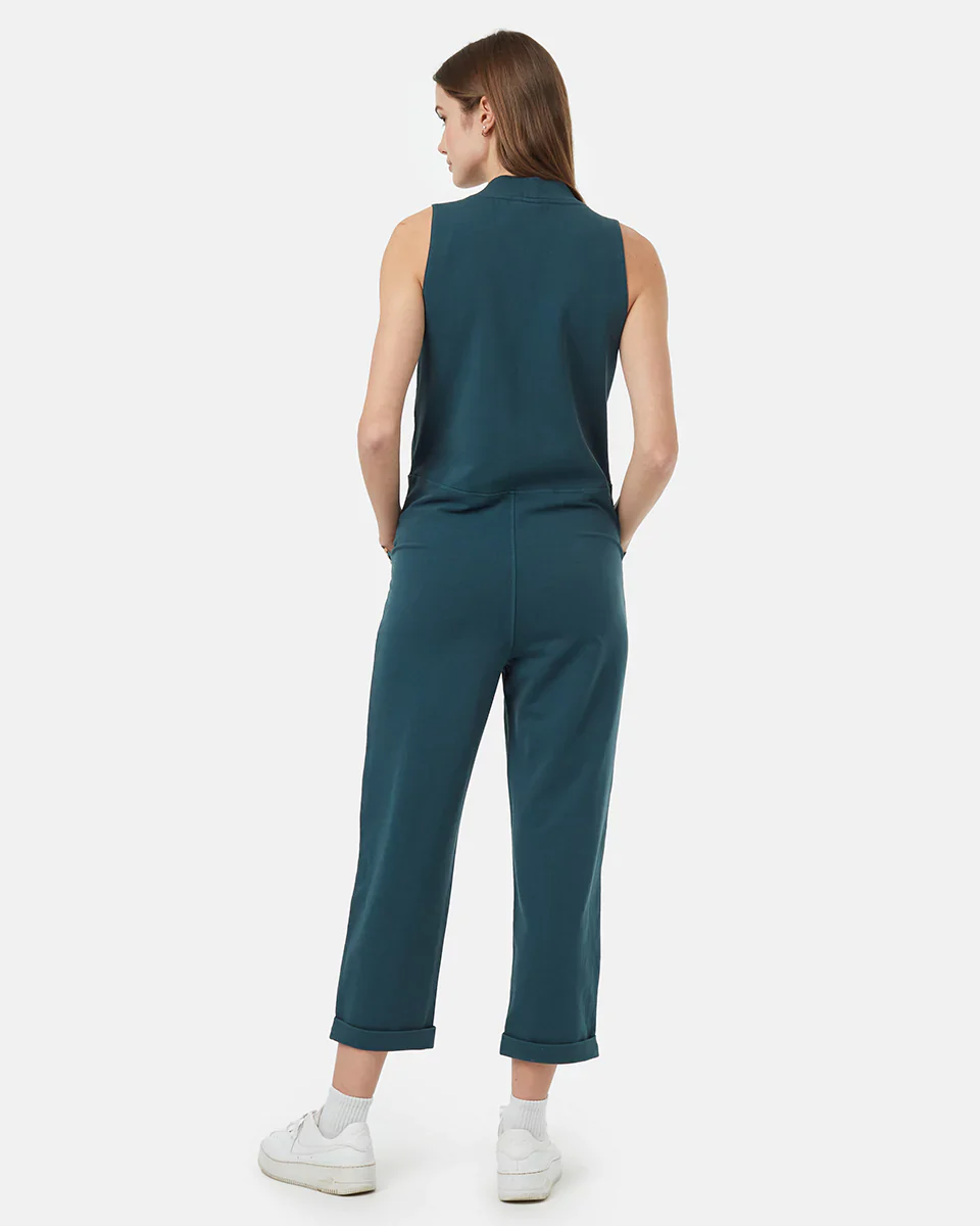 French Terry V-Neck Jumpsuit - Image 3
