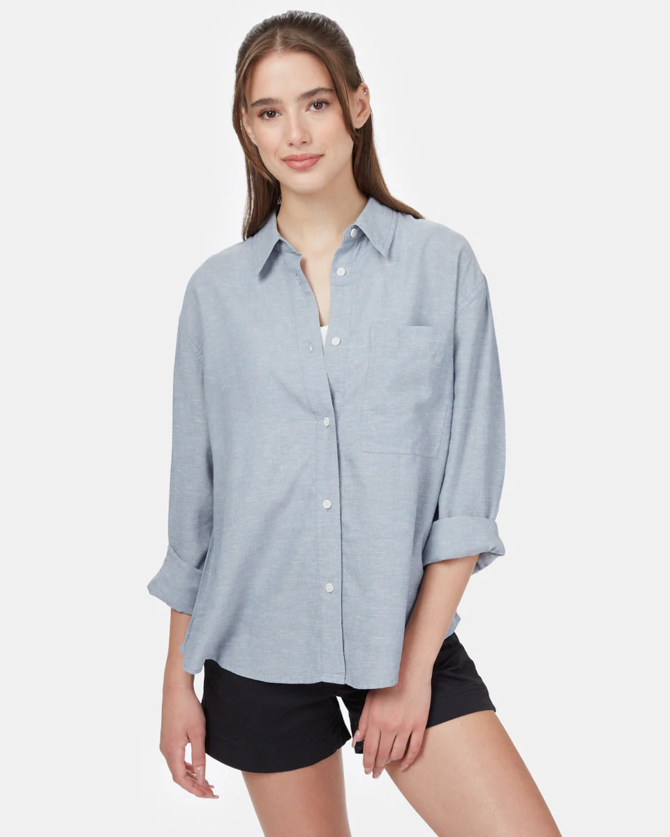 Hemp Button Front Shirt - Image 2