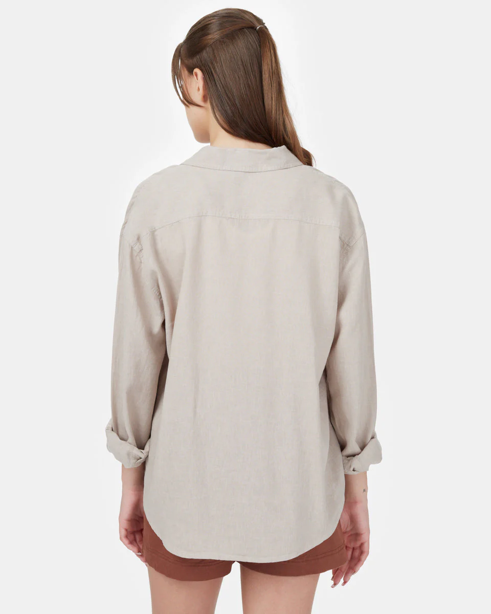 Hemp Button Front Shirt - Image 3