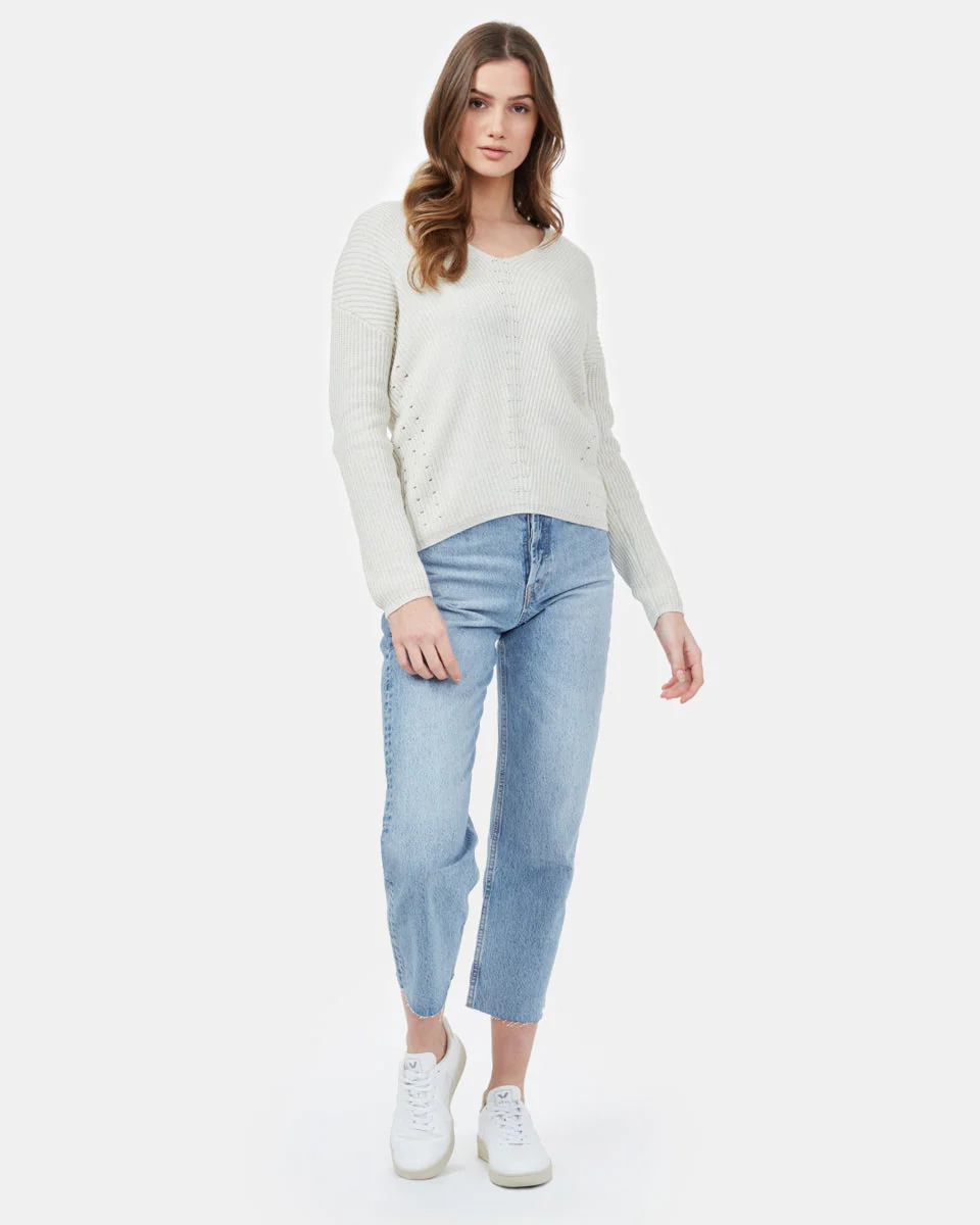 Highline Cotton Light V-Neck Sweater - Image 2