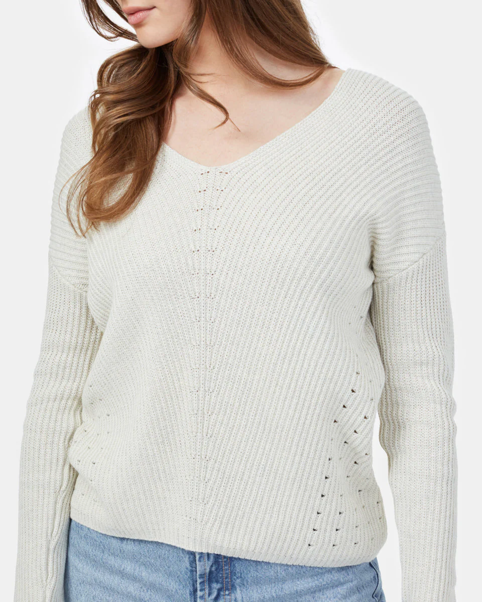 Highline Cotton Light V-Neck Sweater - Image 4