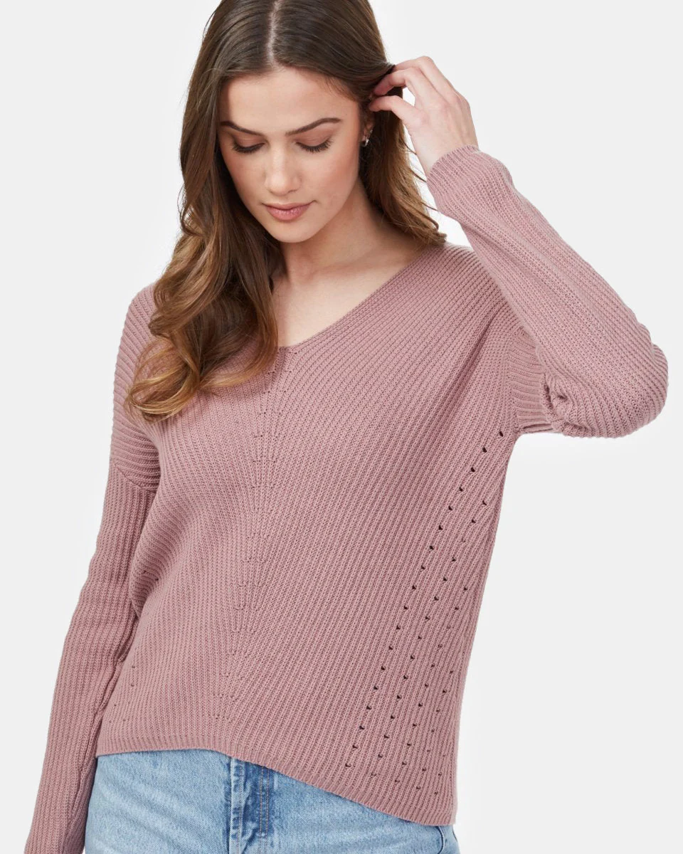 Highline Cotton Light V-Neck Sweater - Image 2