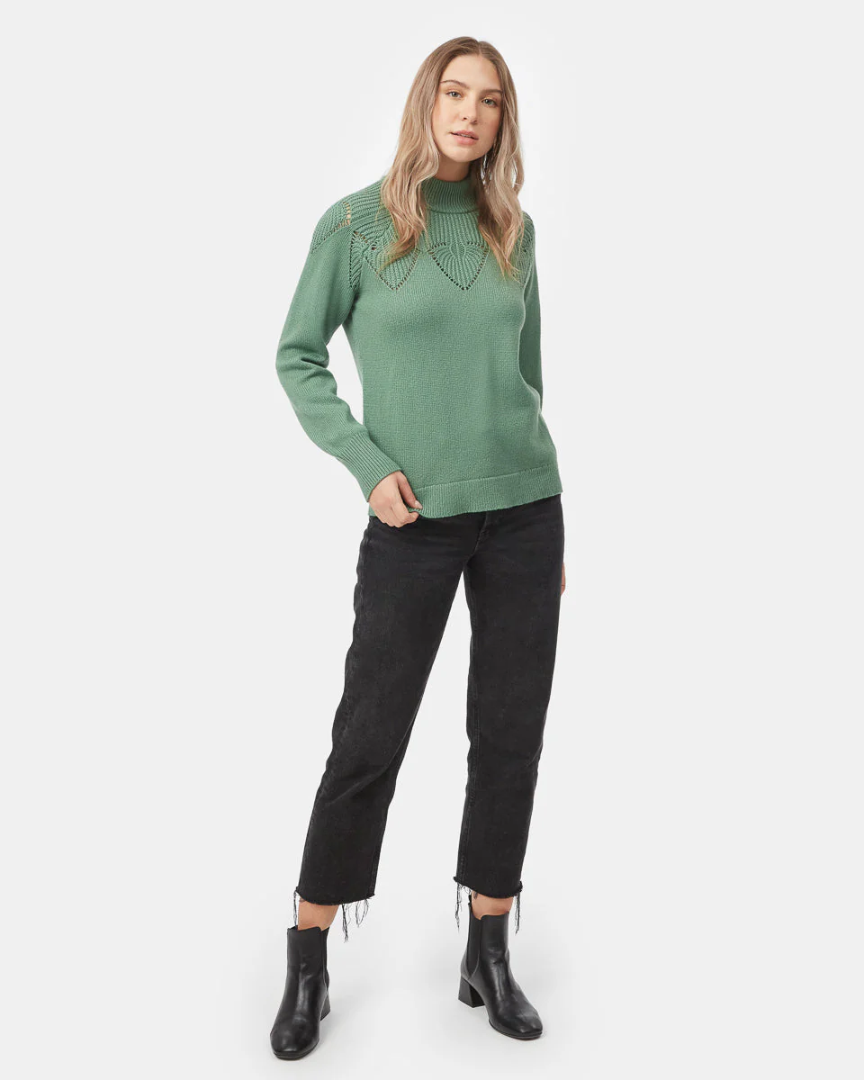 Highline Pointelle Turtleneck Sweater - Image 2