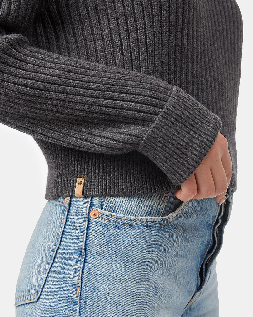Highline Rib Cropped Mock Neck - Image 5