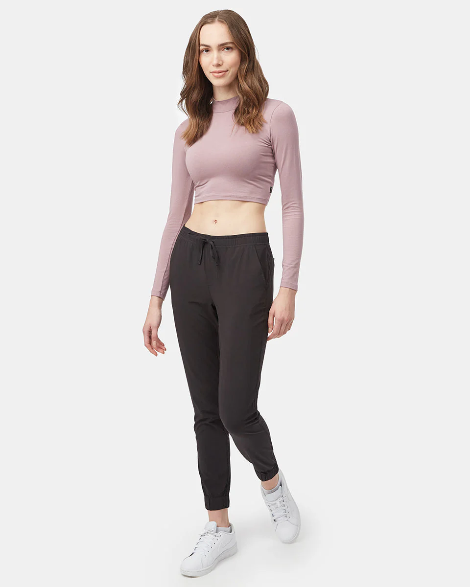 Mockneck Longsleeve Crop - Image 2