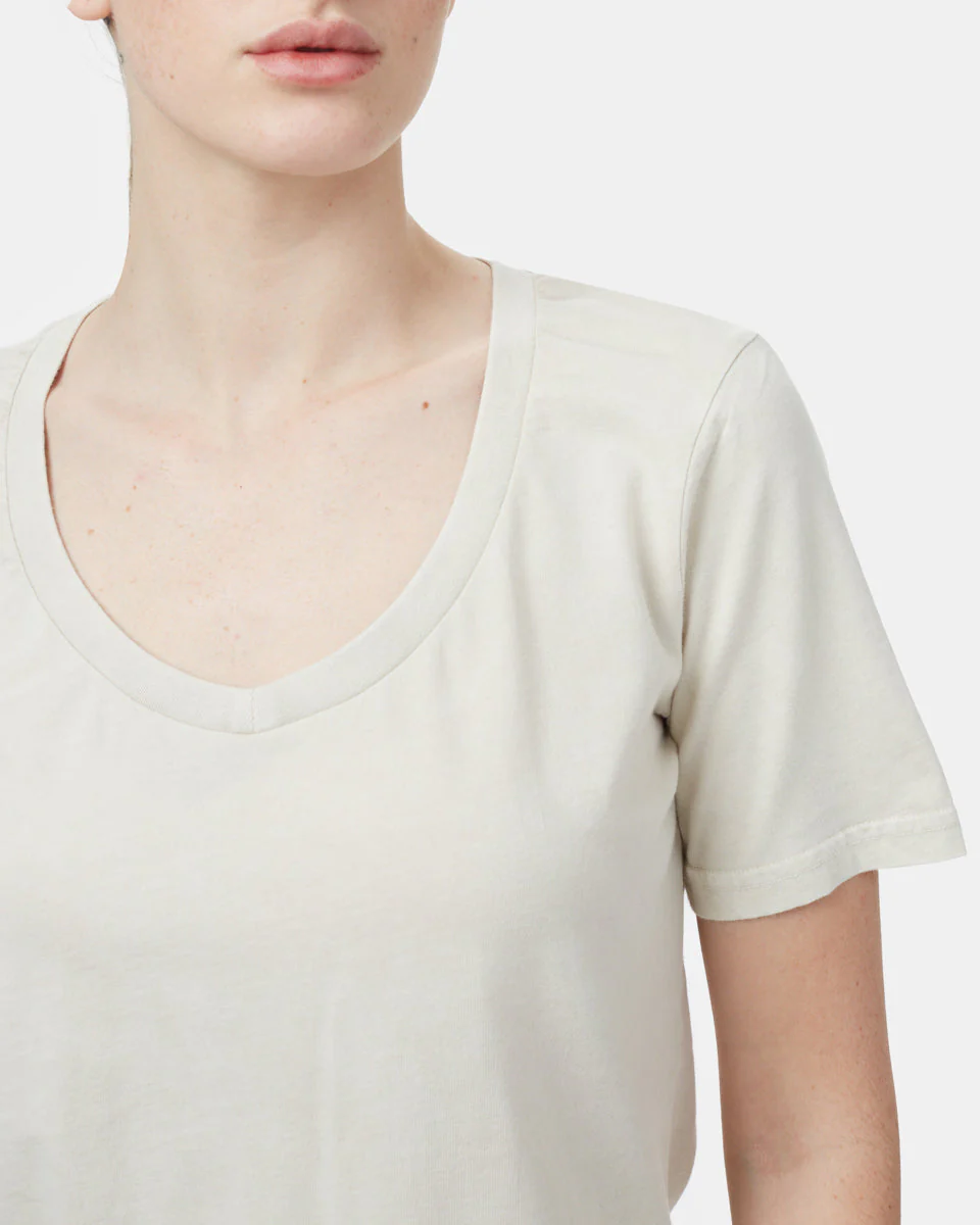 Natural Dye V-Neck T-Shirt - Image 4