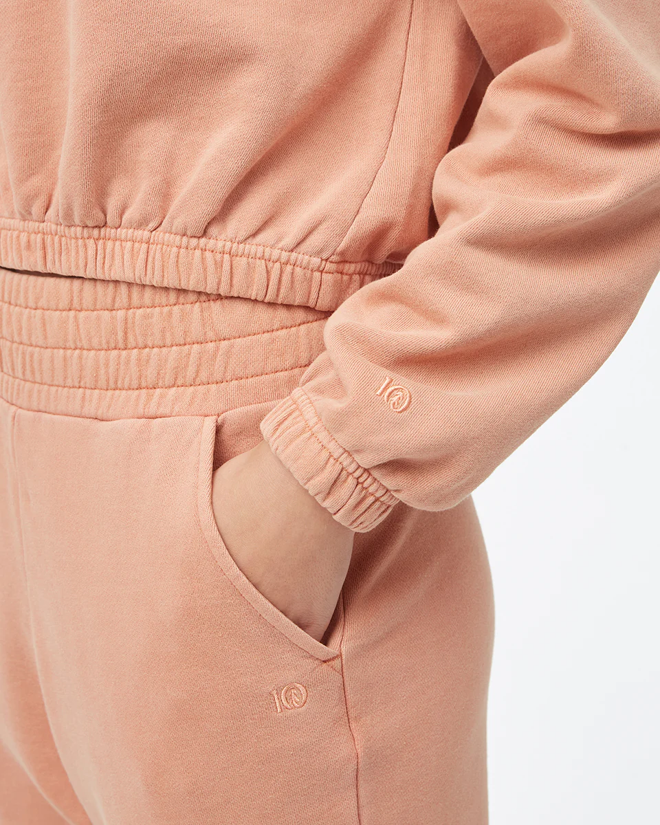 Organic Cotton French Terry Elastic Hem Crew - Image 5
