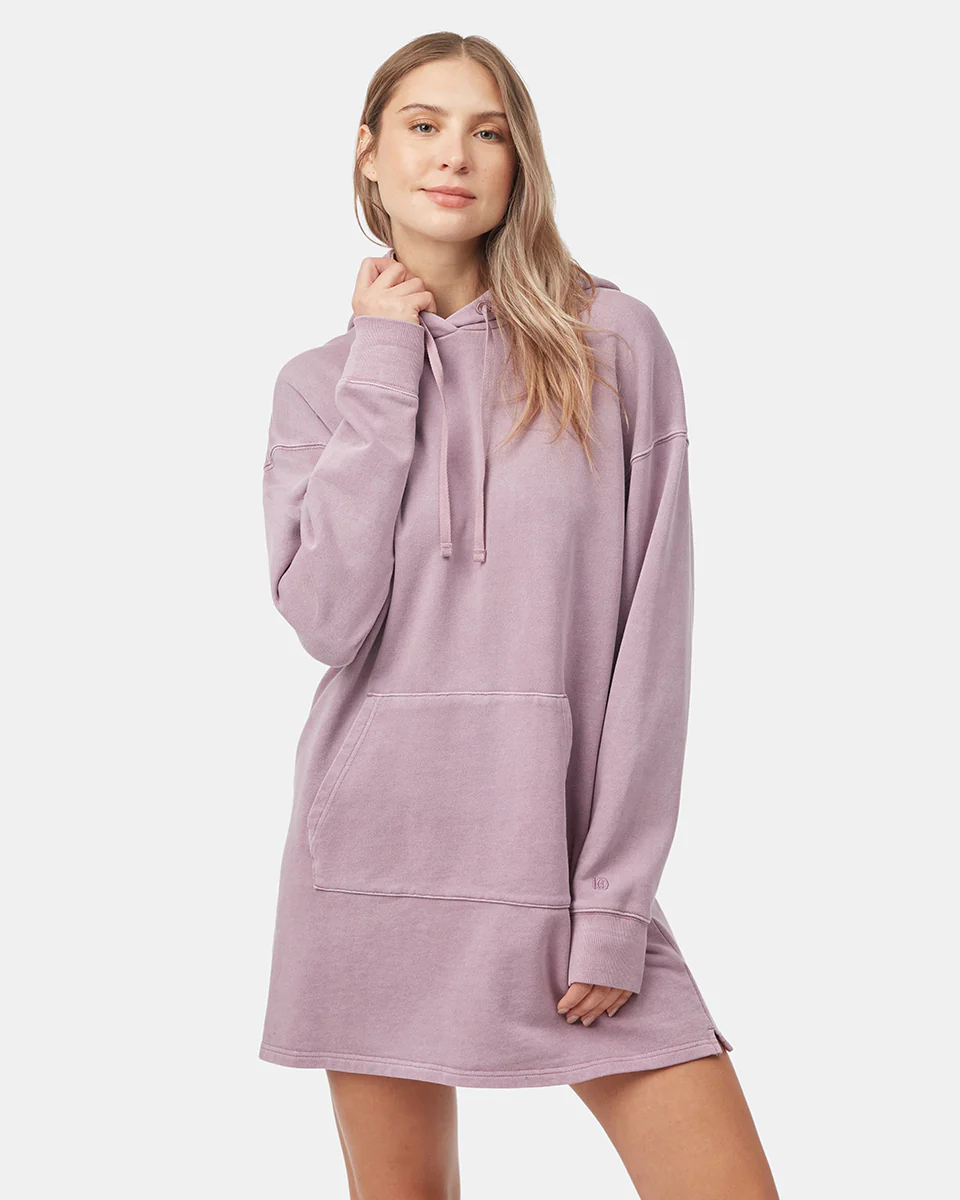 Organic Cotton French Terry Hoodie Dress - Image 5
