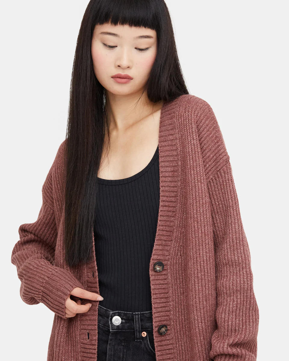 Oversized Button Cardigan - Image 4