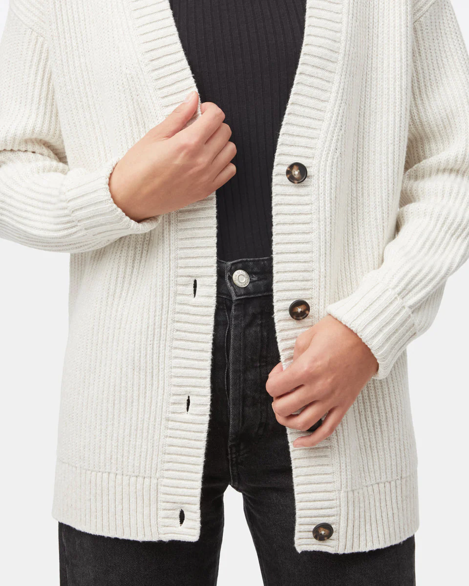 Oversized Button Cardigan - Image 3