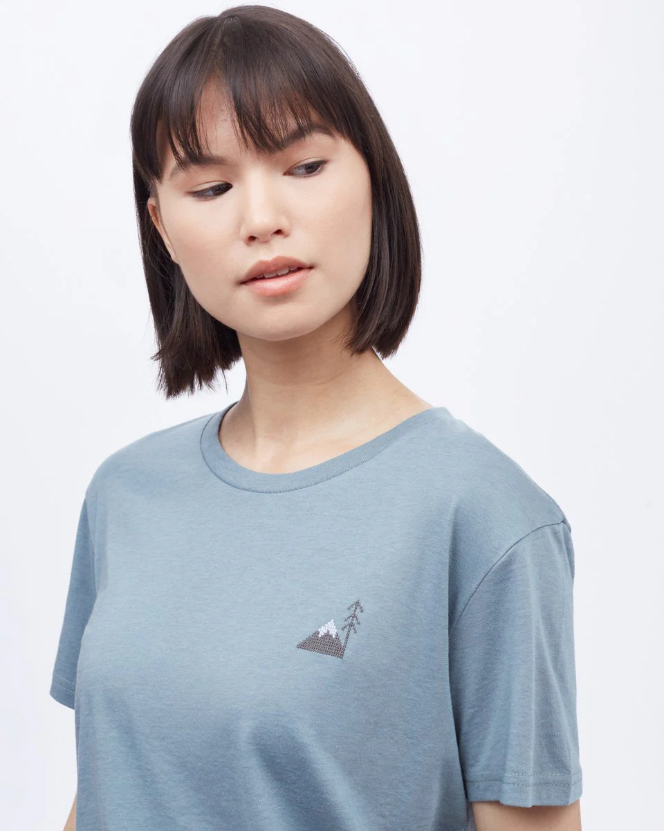 Peaks Embroidery T-Shirt - Image 2
