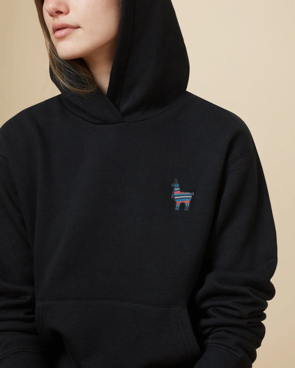 Peru Embroidered Llama Hoodie - Image 4