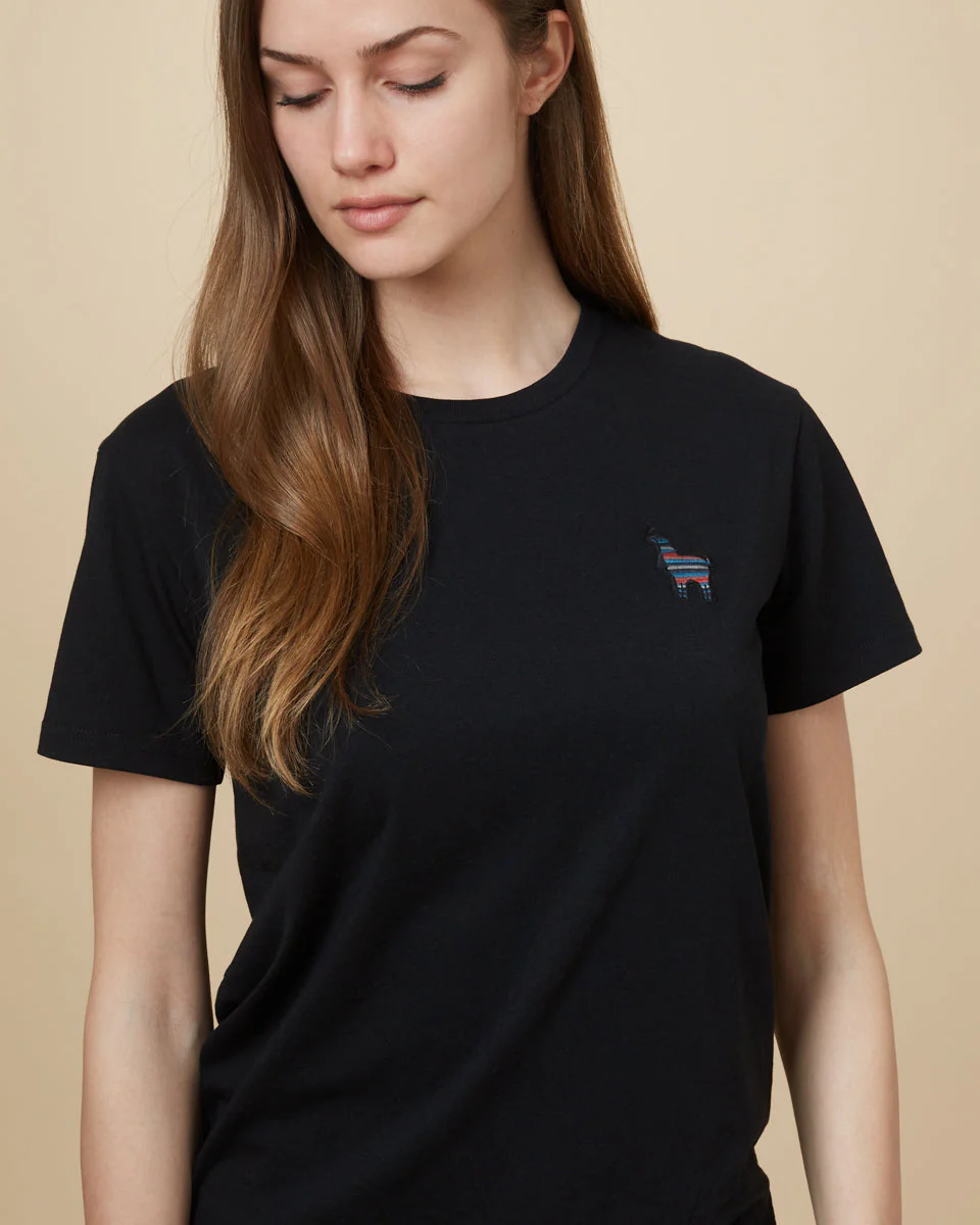 Peru Embroidered Llama T-Shirt - Image 2