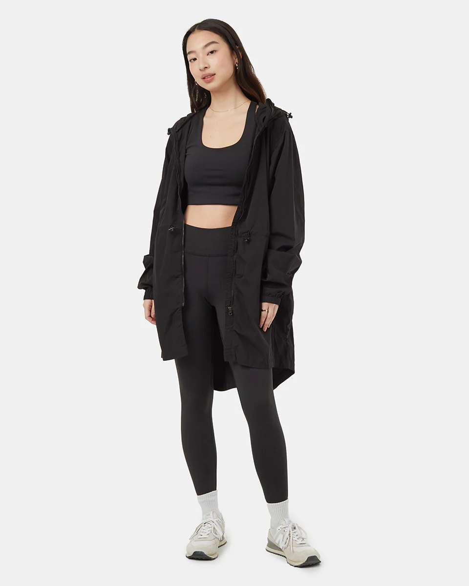 Recycled Nylon Long Jacket