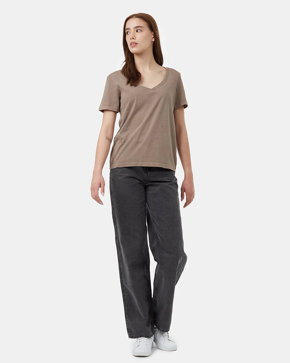 Regenerative Cotton V-Neck T-Shirt - Image 2