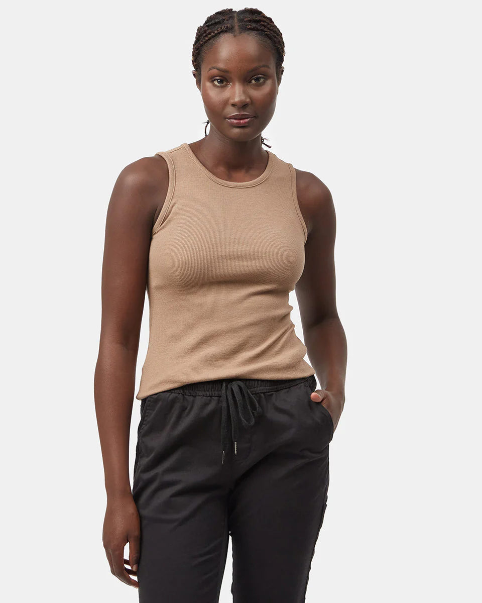 Rib High Neck Tank - Image 2