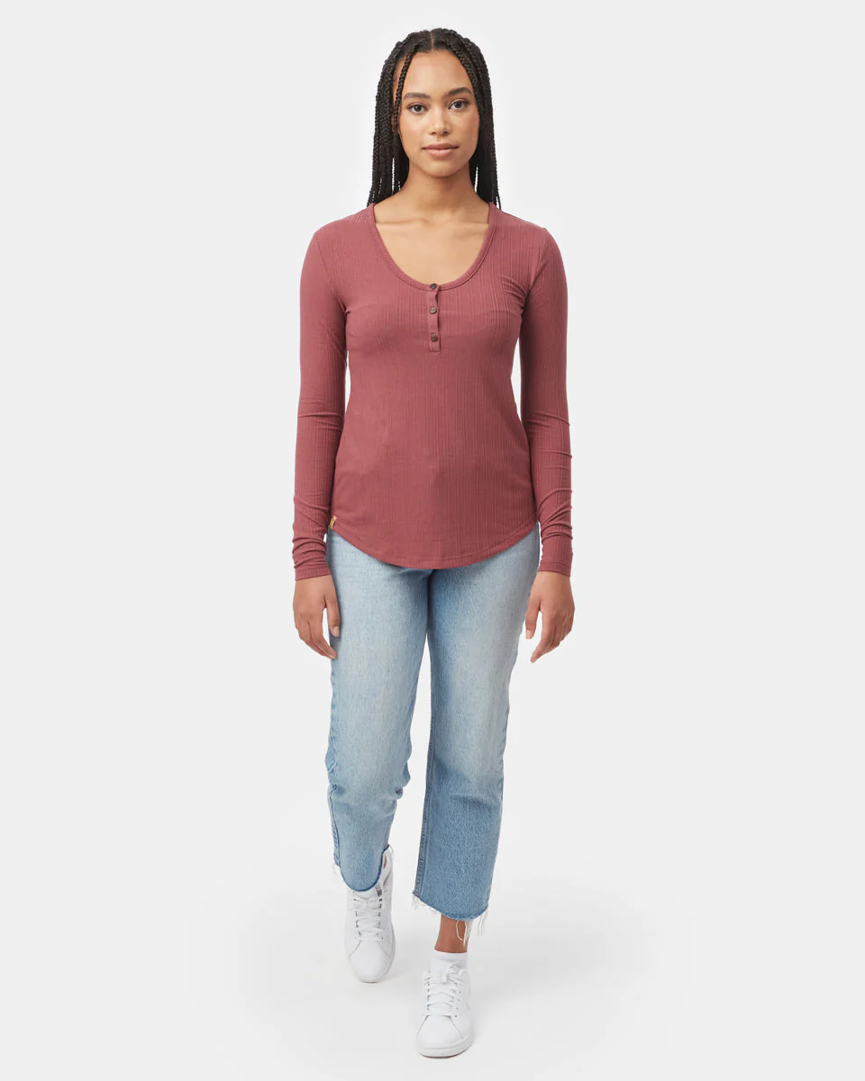 Ribbed Henley Longsleeve - Image 2
