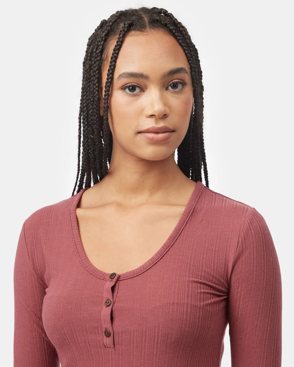 Ribbed Henley Longsleeve - Image 4