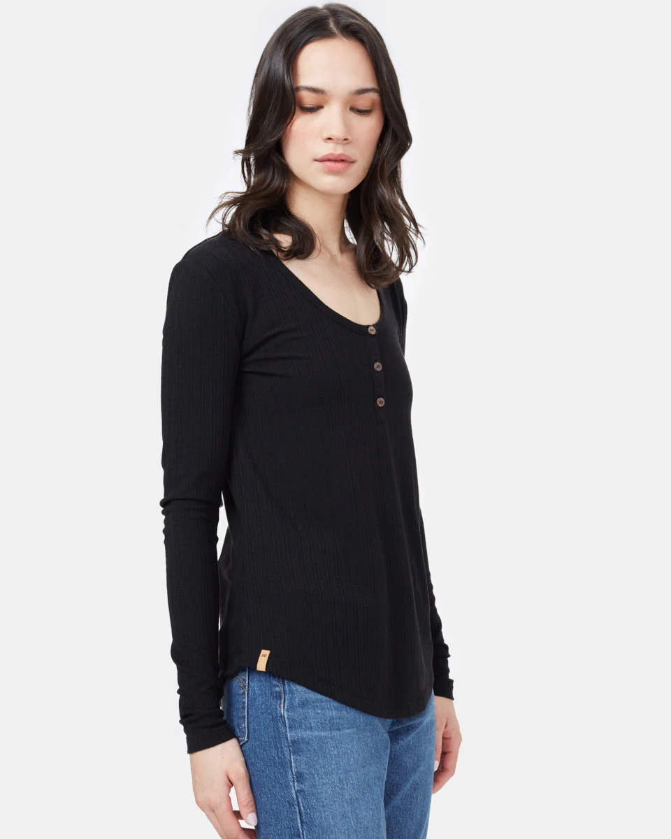 Ribbed Henley Longsleeve - Image 2
