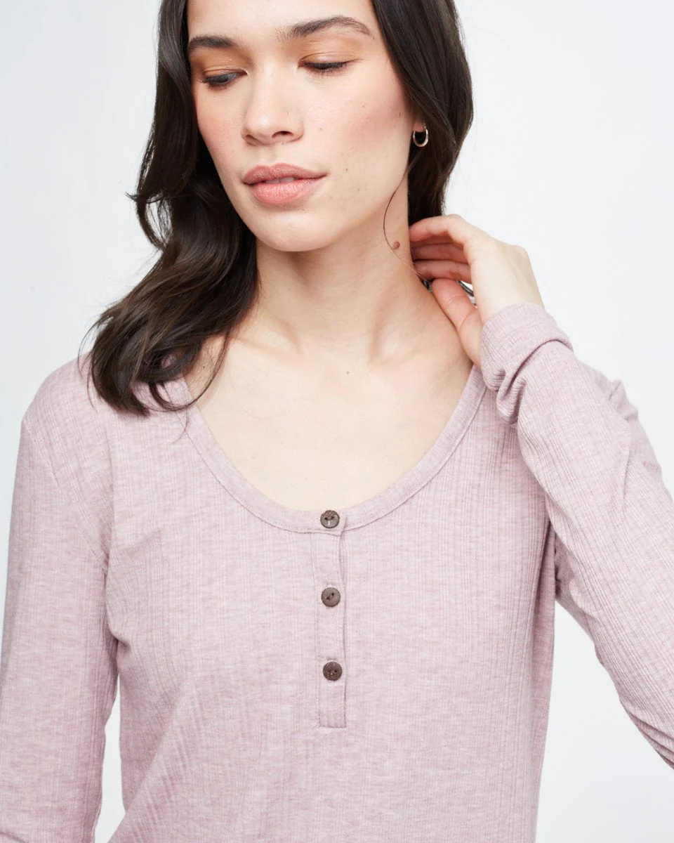 Ribbed Henley Longsleeve - Image 3