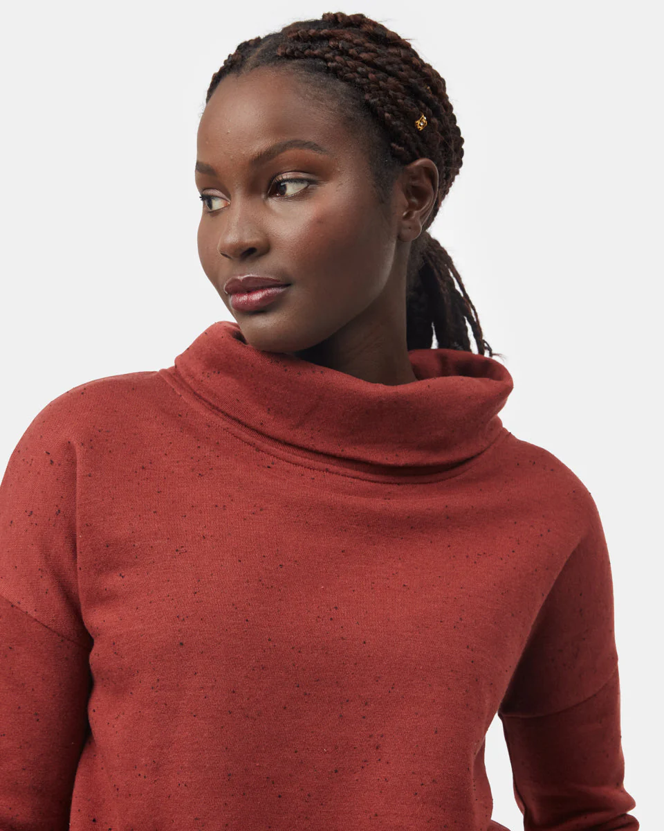 Speckled Cowl Neck Fleece - Image 5