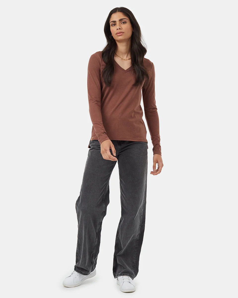 TreeBlend V-Neck Longsleeve T-Shirt - Image 2