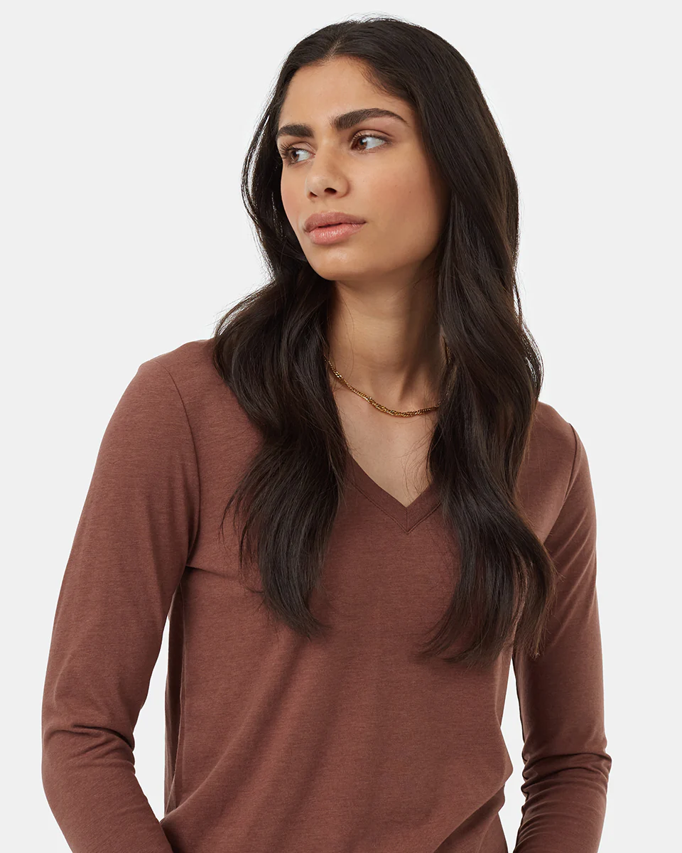 TreeBlend V-Neck Longsleeve T-Shirt - Image 4
