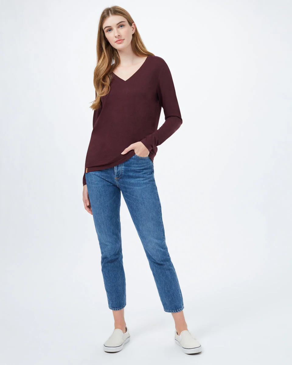 TreeBlend V-Neck Longsleeve T-Shirt - Image 2