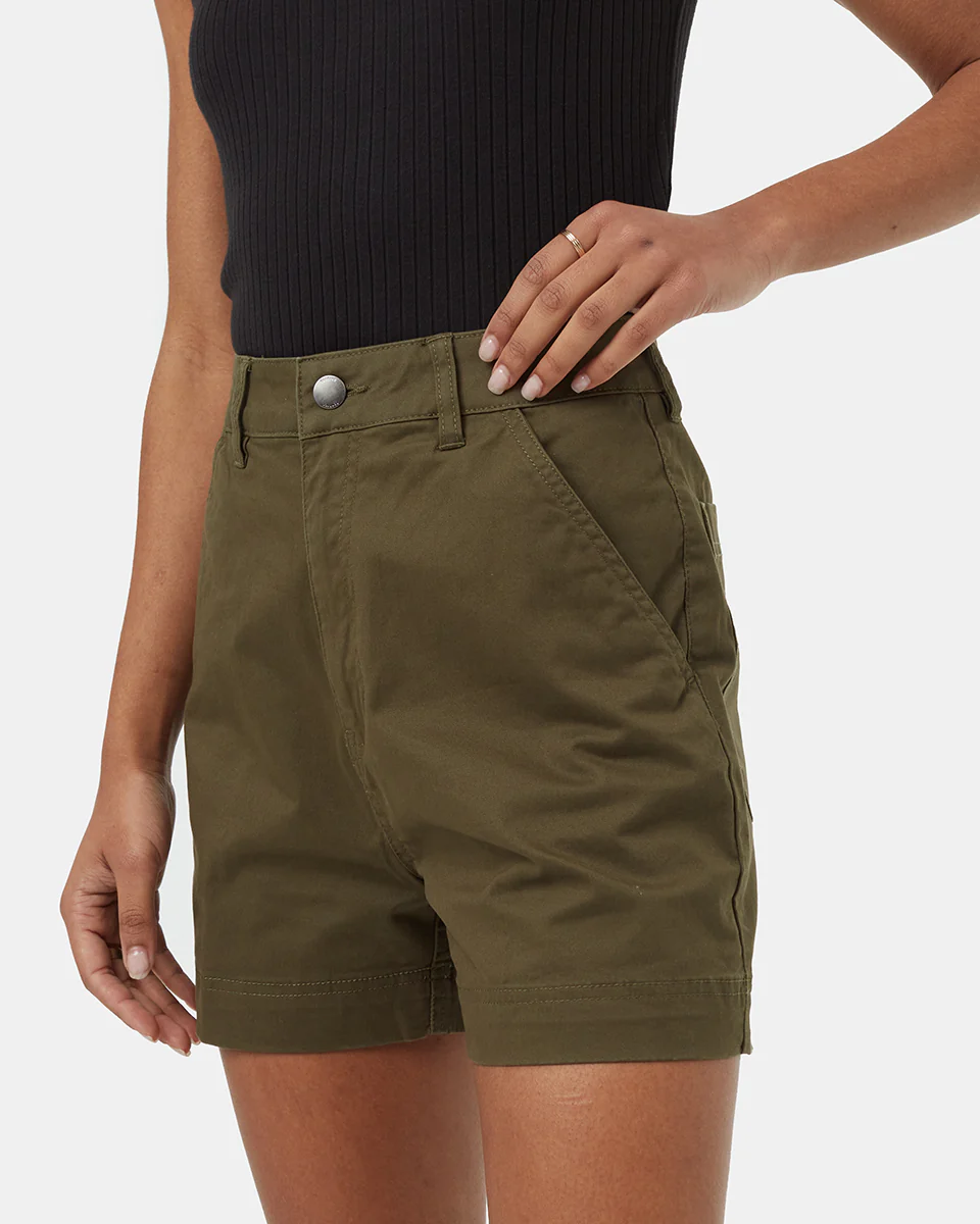 Twill High Waist Short - Image 4