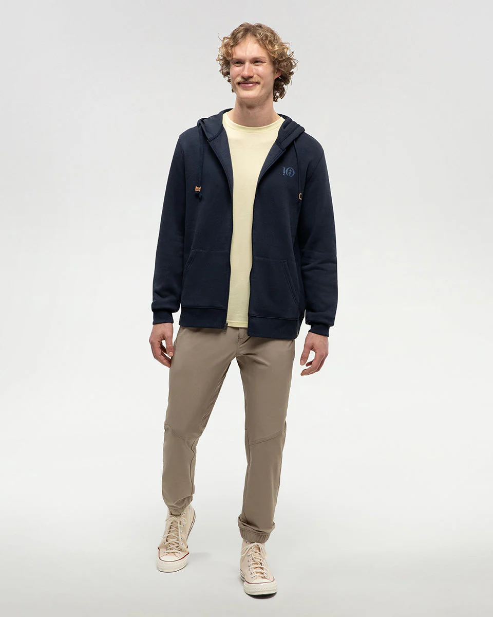 Woodblock Ten Zip Hoodie - Image 3