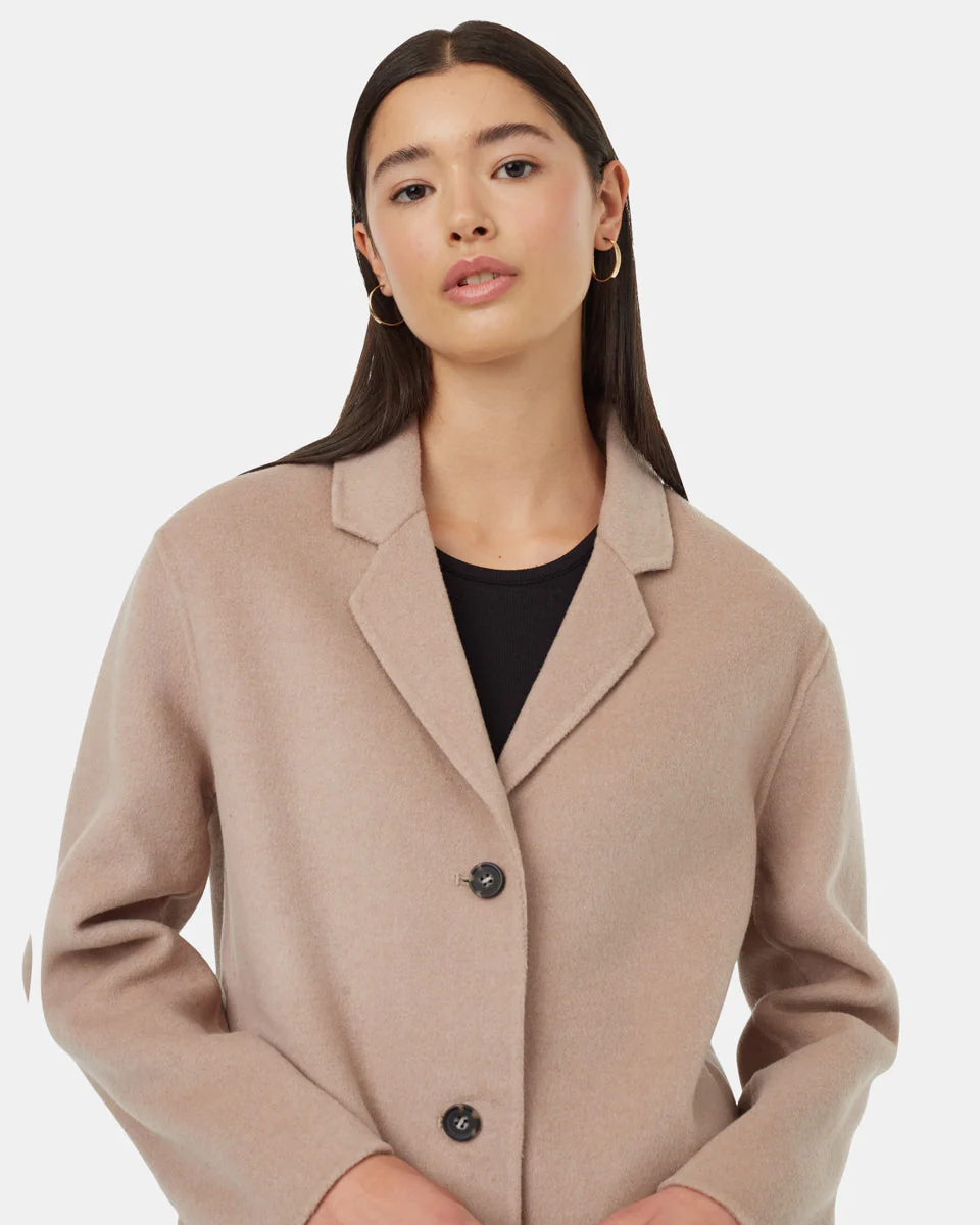 Wool Longline Coat - Image 4